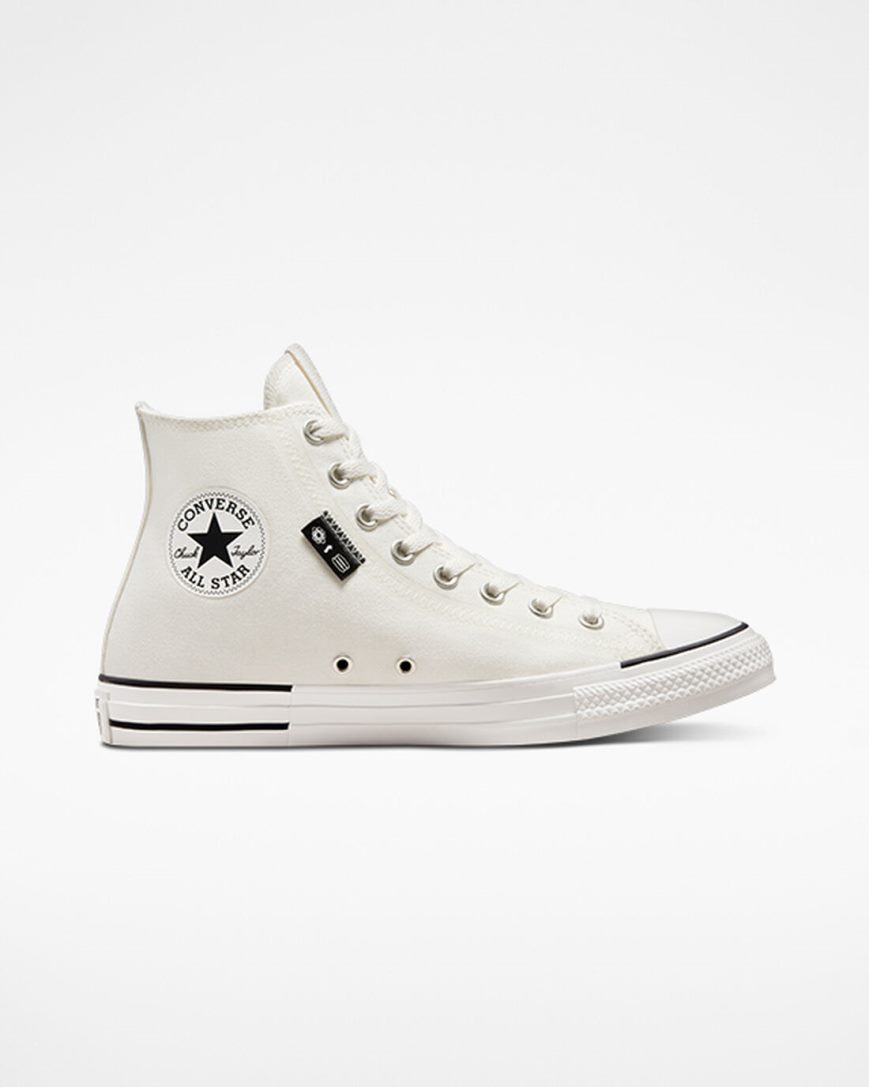 Dámské Boty Vysoké Converse Chuck Taylor All Star Grid Logo Bílé | CZ ROWJ92